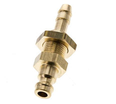 Messing DN 5 Luftkupplung Stecker 6 mm Schlauch Säule Bulkhead
