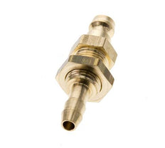 Messing DN 5 Luftkupplung Stecker 6 mm Schlauch Säule Bulkhead