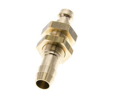 Messing DN 5 Luftkupplung Stecker 9 mm Schlauch Säule Bulkhead