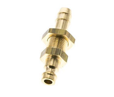 Brass DN 5 Air Coupling Plug 8 mm Hose Pillar Bulkhead