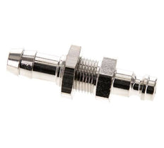 Messing vernickelt DN 5 Luftkupplungsstecker 9 mm Schlauchsäule Bulkhead