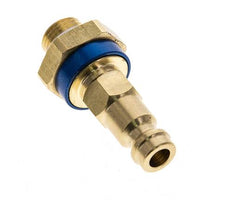 Messing DN 5 blau-kodierter Luftkupplungsstecker G 1/8 Zoll männlich
