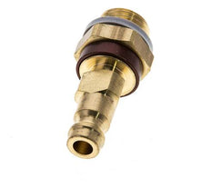 Messing DN 5 braun-kodiert Luftkupplungsstecker G 1/4 Zoll männlich