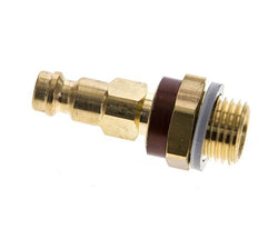 Messing DN 5 braun-kodiert Luftkupplungsstecker G 1/4 Zoll männlich