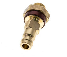 Messing DN 5 braun-kodiert Luftkupplungsstecker G 1/8 Zoll männlich