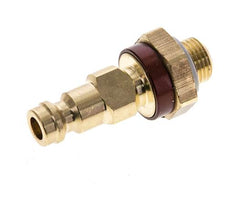 Messing DN 5 braun-kodiert Luftkupplungsstecker G 1/8 Zoll männlich