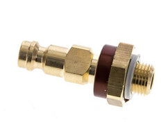 Messing DN 5 braun-kodiert Luftkupplungsstecker G 1/8 Zoll männlich