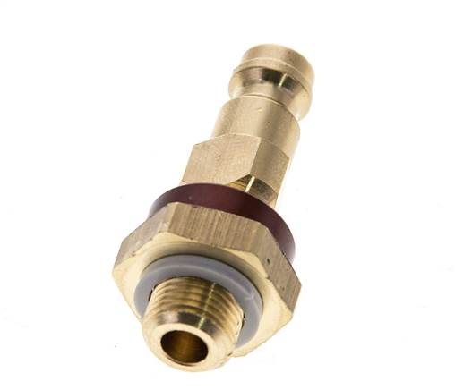 Messing DN 5 braun-kodiert Luftkupplungsstecker G 1/8 Zoll männlich