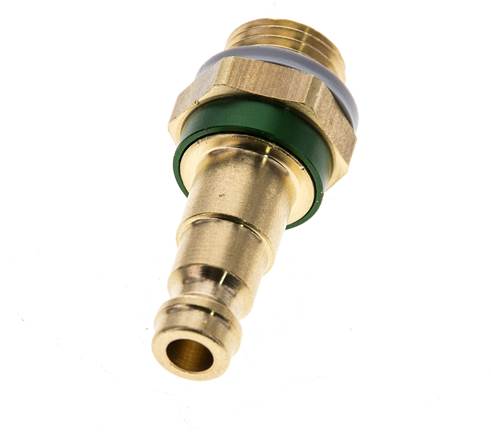 Messing DN 5 grün-kodierter Luftkupplungsstecker G 1/4 Zoll männlich