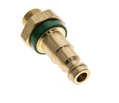 Messing DN 5 grün-kodierter Luftkupplungsstecker G 1/8 Zoll männlich