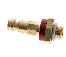 Messing DN 5 rot-kodiert Luftkupplungsstecker G 1/8 Zoll männlich