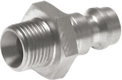 Nickel-plated Brass DN 5 Air Coupling Plug G 1/4 inch Male [5 Pieces]