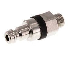 Messing vernickelt DN 5 schwarz Luftkupplungsstecker G 1/8 Zoll männlich