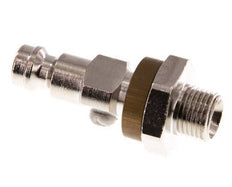 Messing vernickelt DN 5 braun codiert Luftkupplungsstecker G 1/8 Zoll männlich