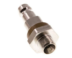 Messing vernickelt DN 5 braun codiert Luftkupplungsstecker G 1/8 Zoll männlich