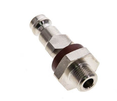 Messing vernickelt DN 5 braun codiert Luftkupplungsstecker G 1/8 Zoll männlich