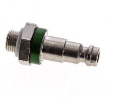 Messing vernickelt DN 5 grün codiert Luftkupplungsstecker G 1/8 Zoll männlich