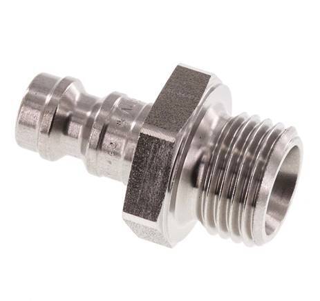 Edelstahl DN 5 Luftkupplungsstecker G 1/4 Zoll Außengewinde