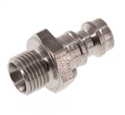 Edelstahl DN 5 Luftkupplungsstecker G 1/8 Zoll Außengewinde