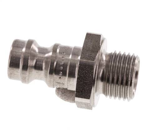 Edelstahl DN 5 Luftkupplungsstecker G 1/8 Zoll Außengewinde