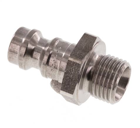 Edelstahl DN 5 Luftkupplungsstecker G 1/8 Zoll Außengewinde