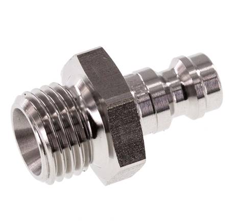 Edelstahl 316L DN 5 Luftkupplungsstecker G 1/4 Zoll Außengewinde