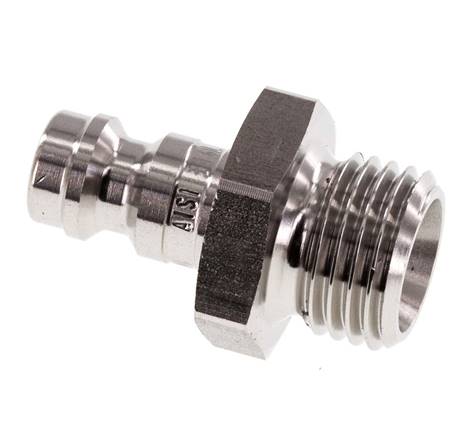 Edelstahl 316L DN 5 Luftkupplungsstecker G 1/4 Zoll Außengewinde