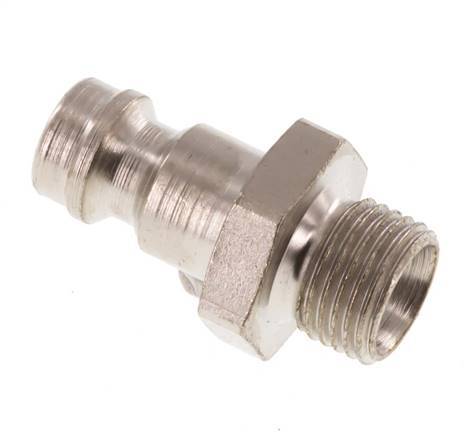 Hardened steel DN 5 Air Coupling Plug G 1/8 inch Male [2 Pieces]
