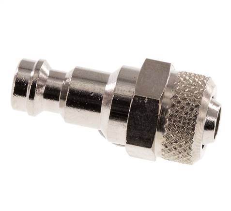 Nickel-plated Brass DN 5 Air Coupling Plug 6x8 mm Union Nut [2 Pieces]