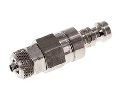 Edelstahl 316L DN 5 Luftkupplungsstecker 4x6 mm Überwurfmutter Doppelabsperrung