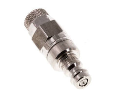 Edelstahl 316L DN 5 Luftkupplungsstecker 4x6 mm Überwurfmutter Doppelabsperrung