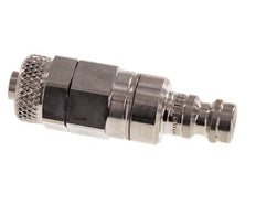 Edelstahl 316L DN 5 Luftkupplungsstecker 6x8 mm Überwurfmutter Doppelabsperrung