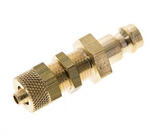 Messing DN 5 Luftkupplung Stecker 4x6 mm Überwurfmutter Bulkhead