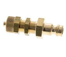 Messing DN 5 Luftkupplung Stecker 4x6 mm Überwurfmutter Bulkhead