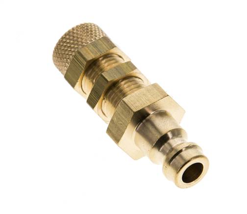 Messing DN 5 Luftkupplung Stecker 4x6 mm Überwurfmutter Bulkhead