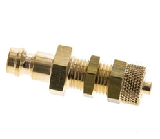 Messing DN 5 Luftkupplung Stecker 4x6 mm Überwurfmutter Bulkhead