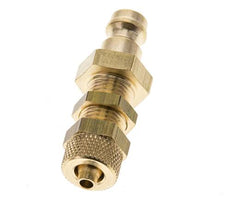 Messing DN 5 Luftkupplung Stecker 4x6 mm Überwurfmutter Bulkhead