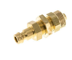 Messing DN 5 Luftkupplungsstecker 6x8 mm Überwurfmutter Bulkhead