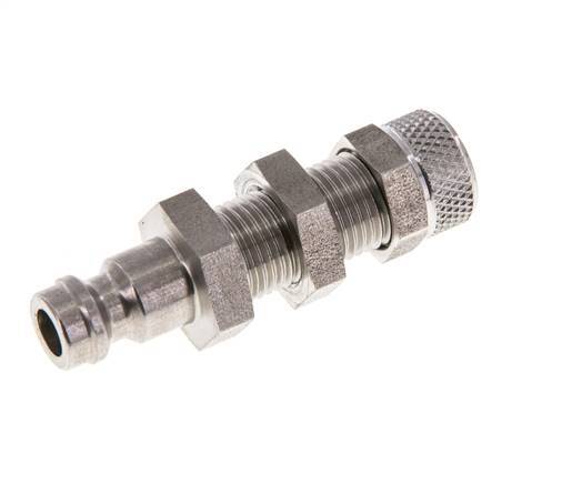 Edelstahl DN 5 Luftkupplung Stopfen 4x6 mm Überwurfmutter Bulkhead