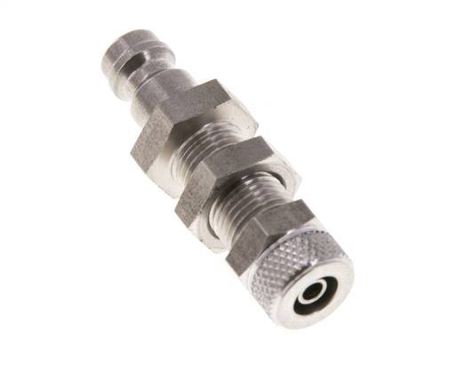 Edelstahl DN 5 Luftkupplung Stopfen 4x6 mm Überwurfmutter Bulkhead