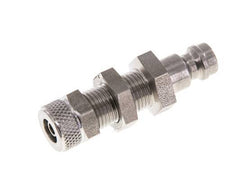 Edelstahl DN 5 Luftkupplung Stopfen 4x6 mm Überwurfmutter Bulkhead