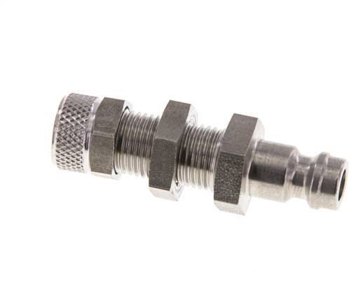 Edelstahl DN 5 Luftkupplung Stopfen 4x6 mm Überwurfmutter Bulkhead