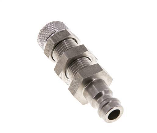 Edelstahl DN 5 Luftkupplung Stopfen 4x6 mm Überwurfmutter Bulkhead