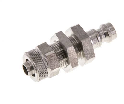 Edelstahl DN 5 Luftkupplung Stopfen 6x8 mm Überwurfmutter Bulkhead