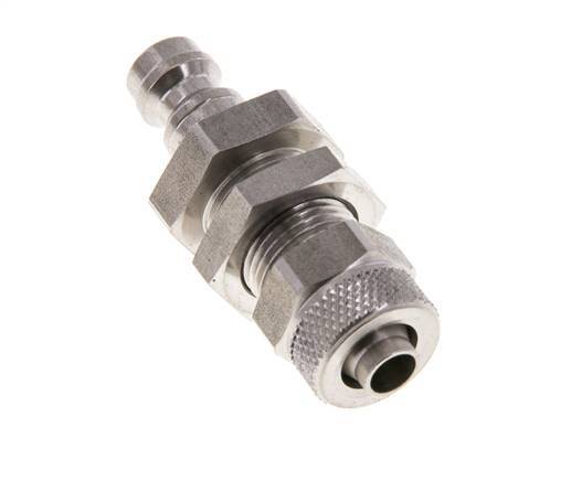 Edelstahl DN 5 Luftkupplung Stopfen 6x8 mm Überwurfmutter Bulkhead