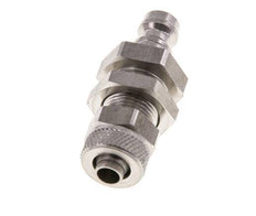 Edelstahl DN 5 Luftkupplung Stopfen 6x8 mm Überwurfmutter Bulkhead