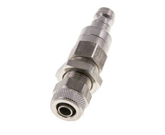 Stainless steel DN 5 Air Coupling Plug 6x8 mm Union Nut Bulkhead Double Shut-Off