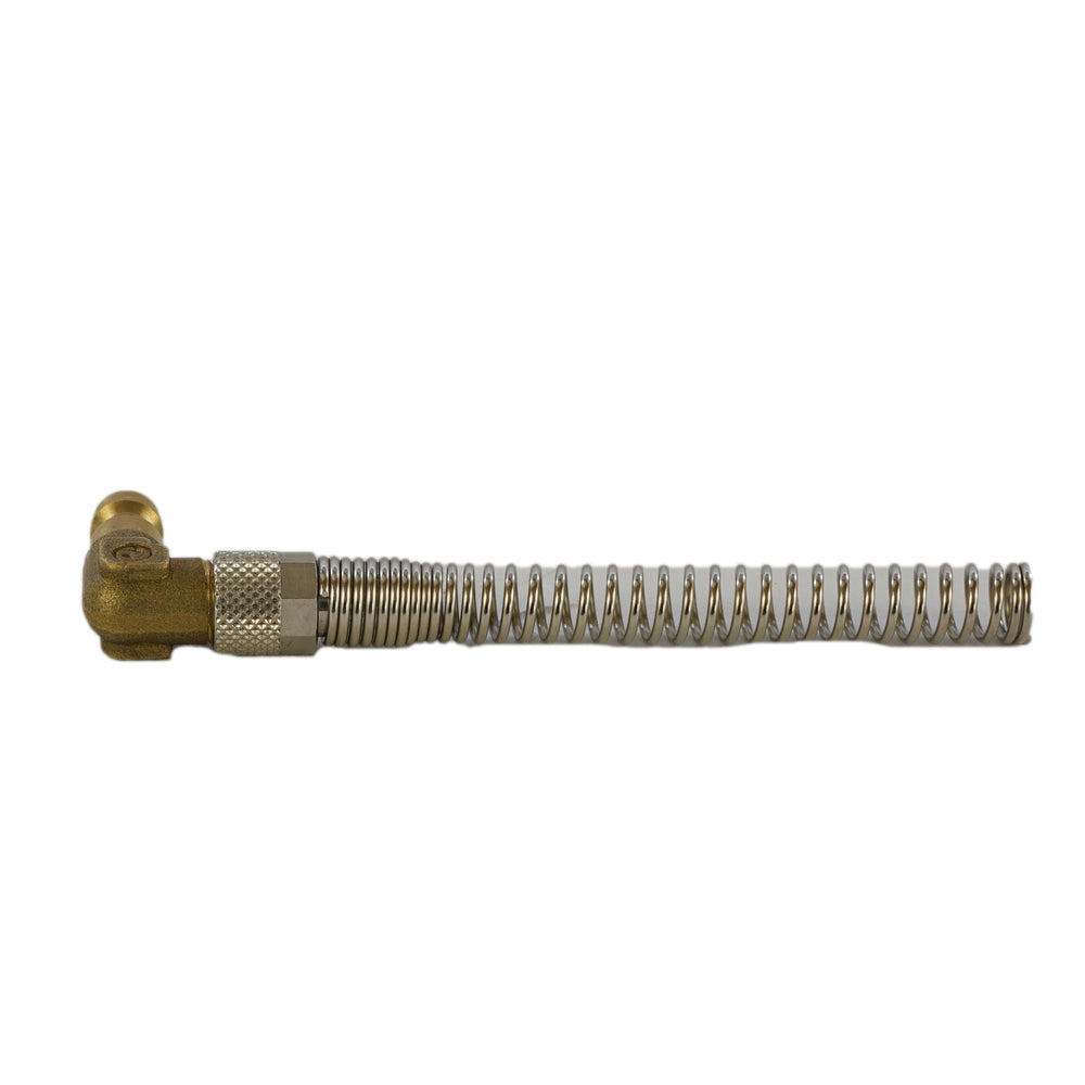Messing DN 5 Luftkupplungsstecker 4x6 mm Überwurfmutter Biegeschutzwinkel [2 Stück]