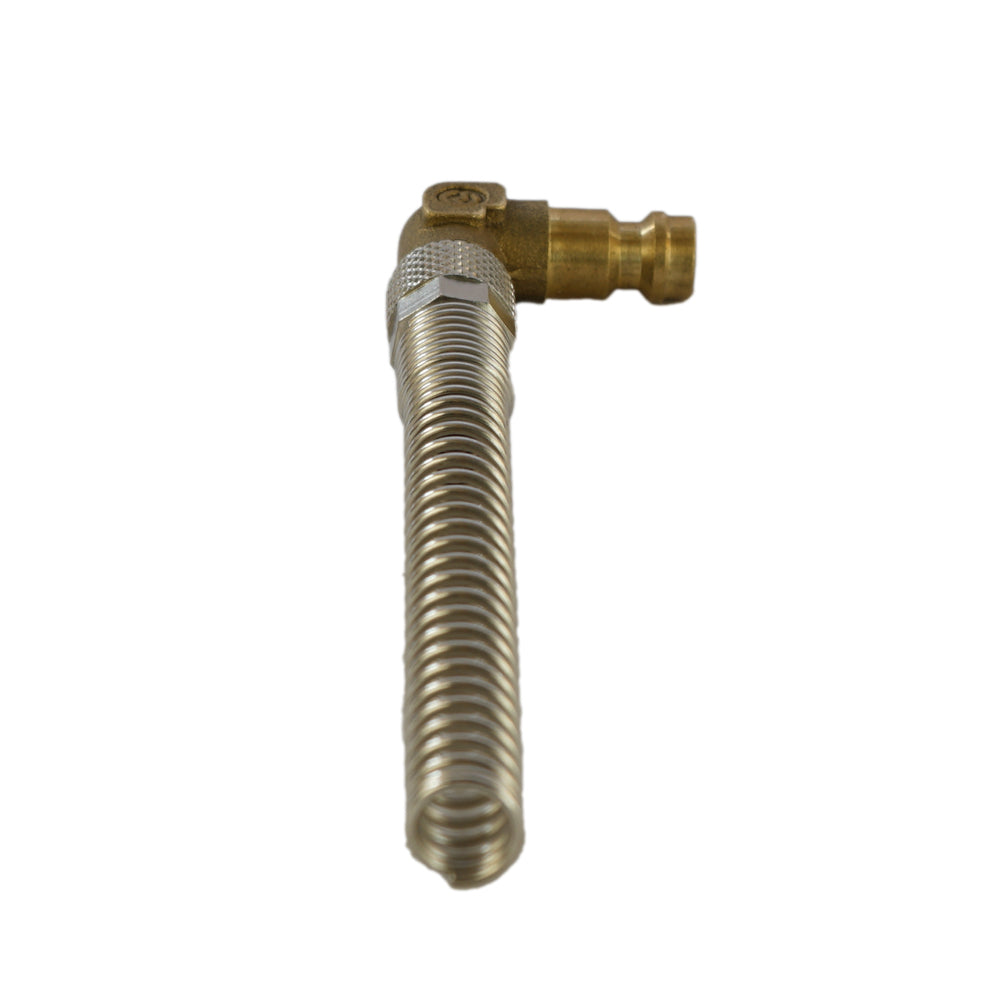 Messing DN 5 Luftkupplungsstecker 4x6 mm Überwurfmutter Biegeschutzwinkel [2 Stück]