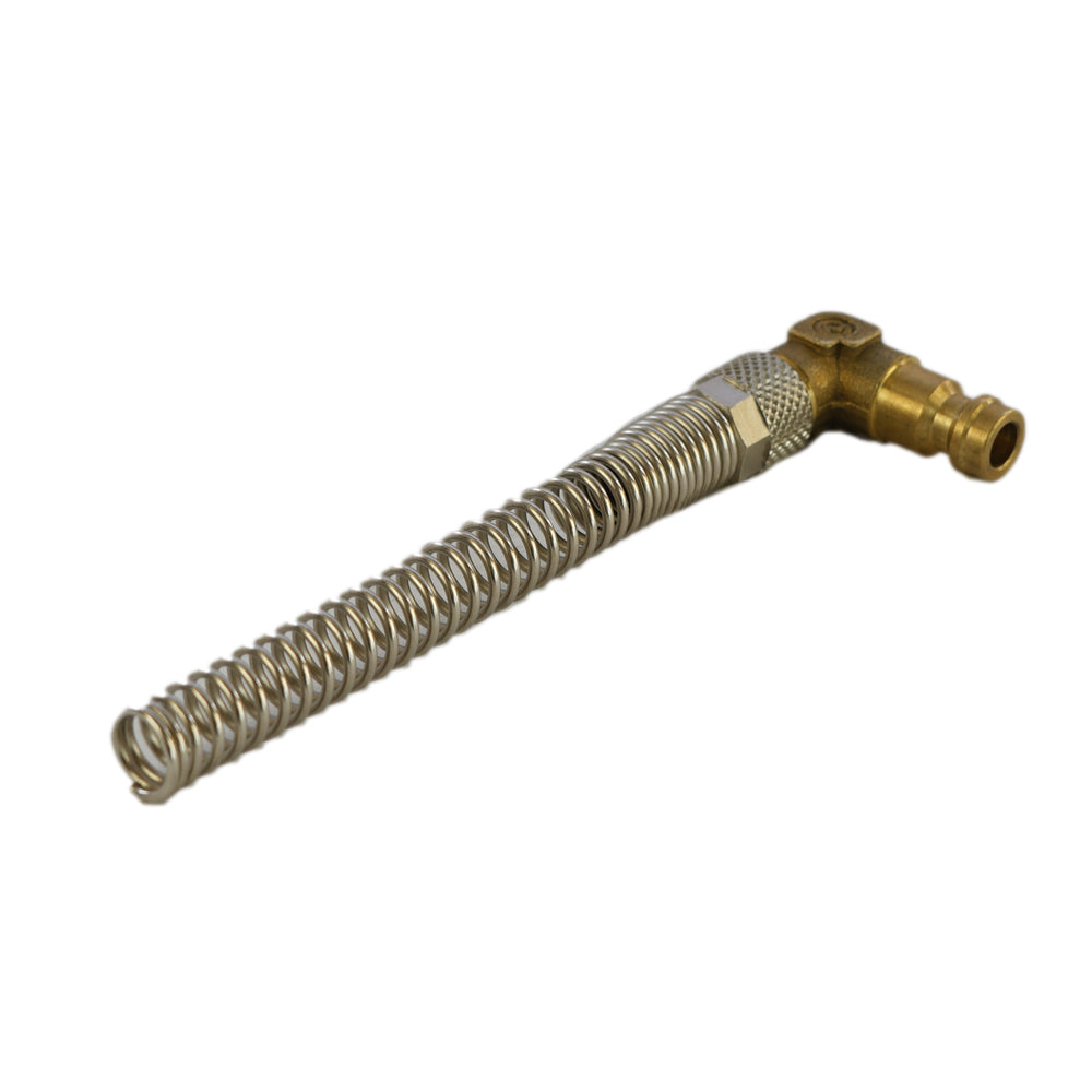 Messing DN 5 Luftkupplungsstecker 4x6 mm Überwurfmutter Biegeschutzwinkel [2 Stück]